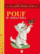 Pouf le chaton bleu