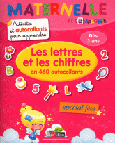 Les lettres et les chiffres en 460 autocollants. Spécial fées