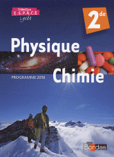 Physique Chimie 2de Programme 2010