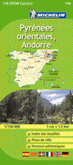 Pyrénées orientales, Andorre. 1/150 000