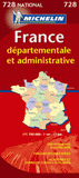 France départementale et administrative. 1/1 700 000