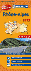 Rhone Alpes carte indéchirable. 1/200 000
Edition 2013