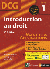 Introduction au droit DCG1. Manuel & Applications
2e édition