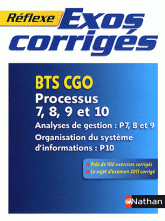 Exercices corrigés Processus 7, 8, 9 et 10 BTS CGO
édition 2011