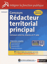 Concours rédacteur territorial principal. Catégorie B, concours externe, interne et 3e concours