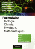 Formulaire biologie, chimie, physique, électricité, mathématiques