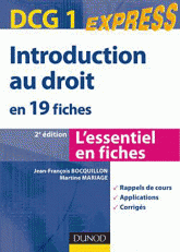 Introduction au droit DCG1. En 19 fiches
3e édition