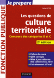 Les questions de culture territoriale. Concours des catégories B et C
2e édition