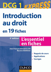 Introduction au droit DCG 1 en 19 fiches
4e édition