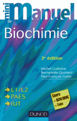 Mini manuel de biochimie. Cours + exos + QCM/QROC
3e édition