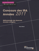 Concours des IRA, Annales 2011. Epreuves écrites