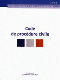 Code de procédure civile
édition 2012