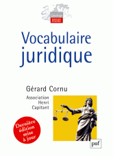 Vocabulaire juridique
9e édition