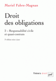 Droit des obligations. Tome 2, Responsabilité civile et quasi-contrats
3e édition