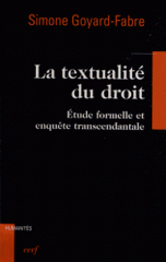 La textualité du droit. Etude formelle et enquête transcendantale