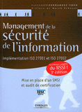 Management de la sécurité de l'information. Implémentation iso 27001 et iso 27002, mise en place d'un SMSI et audit de certification
3e édition