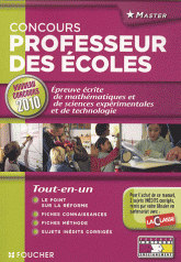 Epreuve écrite de mathématiques, sciences et technologie. Concours de recrutement de professeur des écoles