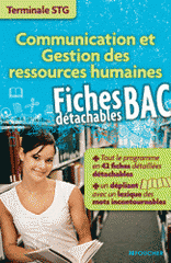 Communication et gestion des ressources humaines Tle STG