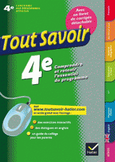 Tout savoir 4e