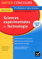 Sciences expérimentales et technologie. Epreuve écrite d'admissibilité
