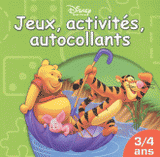 Jeux, activités, autocollants Winnie l'Ourson. 3/4 ans