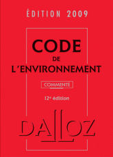 Code de l'environnement 2009
12e édition