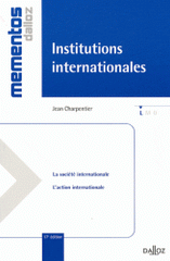 Institutions internationales
17e édition