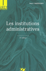 Les institutions administratives
6e édition
