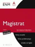 Magistrat. Catégorie A
4e édition