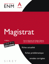 Magistrat. Catégorie A
4e édition
