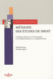 Méthode des études de droit. Conseils pour le cas pratique, le commentaire et la dissertation
2e édition