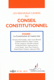 Les nouveaux cahiers du Conseil constitutionnel N° 35, 2012
La Constitution et l'outre-mer
