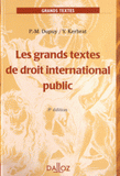 Les grands textes de droit international public
8e édition