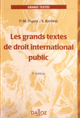 Les grands textes de droit international public
8e édition
