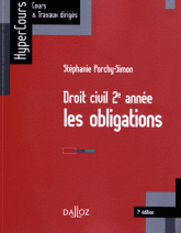 Les obligations. Droit civil 2e année
7e édition