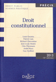 Droit constitutionnel 2013
15e édition
