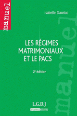 Les régimes matrimoniaux et le PACS
2e édition