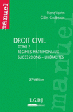 Droit civil. Tome 2, Régimes matrimoniaux, successions, libéralités
27e édition
