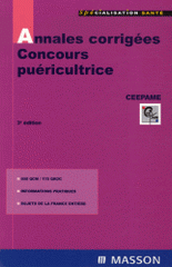 Annales corrigées Concours puéricultrice. QCM et QROC
3e édition