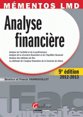 Analyse financière
édition 2012-2013