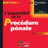 L'essentiel de la procédure pénale 2012-2013
12e édition