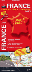 France. Carte routière & touristique 1/1 000 000
Edition 2013