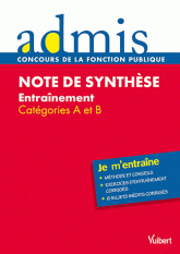 Note de synthèse, entraînement. Catégories A et B