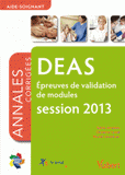 Epreuves de validation de modules DEAS. Annales corrigées session 2013