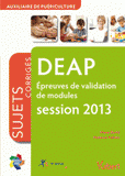 Epreuves de validation de modules DEAP. Sujets corrigés session 2013