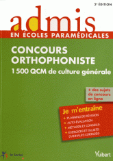 Concours orthophoniste. 1500 QCM de culture générale
2e édition
