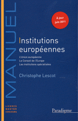 Institutions européennes 2011-2012
14e édition