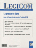Legicom N° 46/2011/1
La presse en ligne