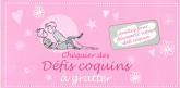 Chéquier des défis coquins à gratter. Grattez pour découvrir votre défi coquin