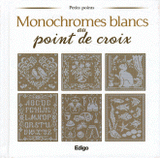 Monochromes blancs au point de croix